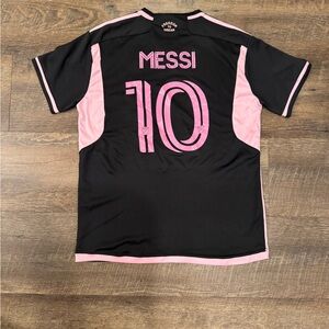 Black and Pink Soccer Jersey Messi #10 size Large